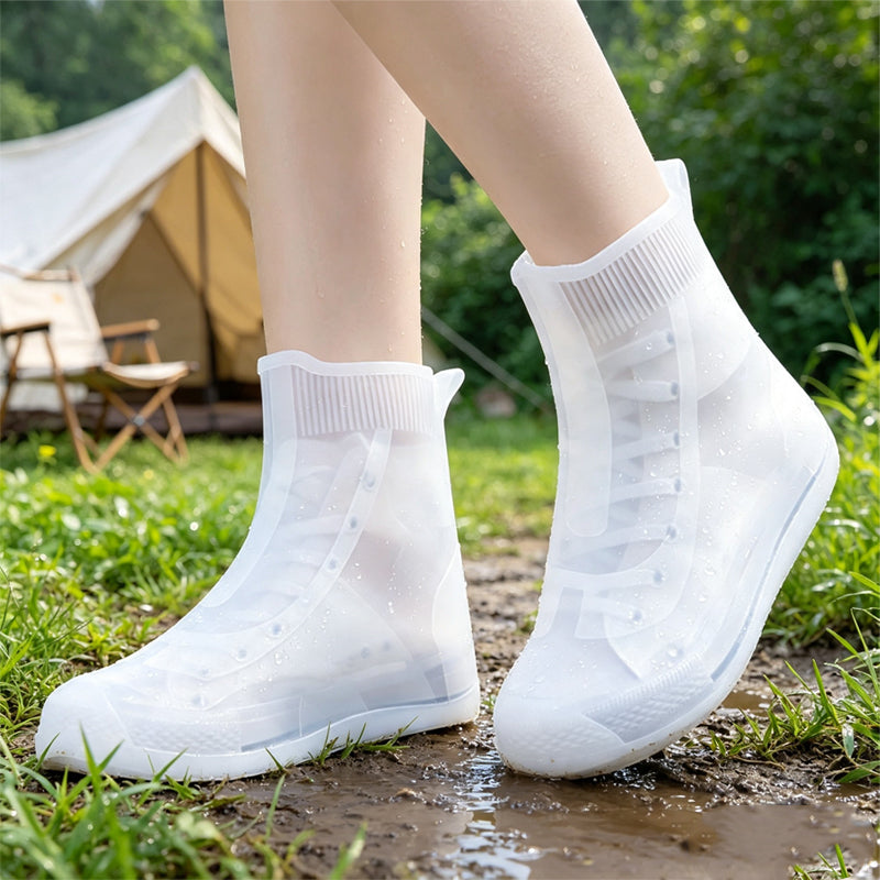 🛍️ 50 % Rabatt – Wasserdichte Überschuhe mit rutschfester Sohle – robust, wiederverwendbar & ideal für Regen, Schnee & Outdoor ☔