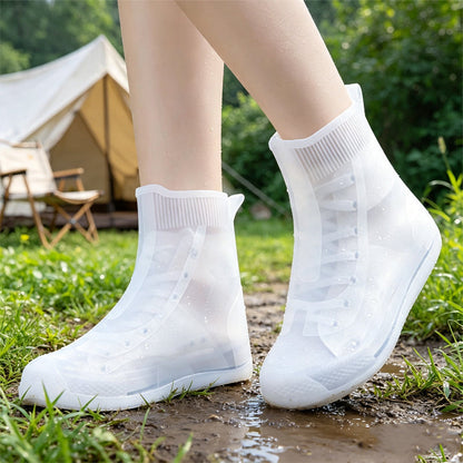 🛍️ 50 % Rabatt – Wasserdichte Überschuhe mit rutschfester Sohle – robust, wiederverwendbar & ideal für Regen, Schnee & Outdoor ☔