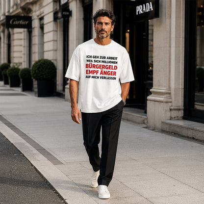 👕 50% RABATT! 😄 Herren Casual Rundhals-Shirt mit lustigem Slogan – Weiche Baumwolle, witziger Print & bequeme Passform – Perfekt für entspannte Tage & gute Laune ✨