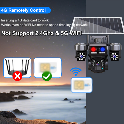 【🔥Limitiertes Angebot – 50% Rabatt】Solarbetriebene Kabellose Überwachungskamera