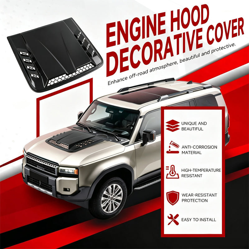 Universelle dekorative Motorhauben-Luftöffnung aus ABS – sportlicher Haubenscoop als Styling-Accessoire für Ihr Auto