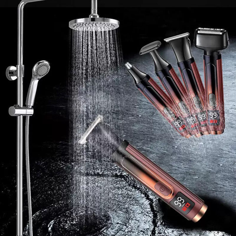 🧔 -50% | Kit de Rasage Homme 4-en-1 – Tondeuse Multifonction pour Barbe, Cheveux, Nez & Corps ✂️