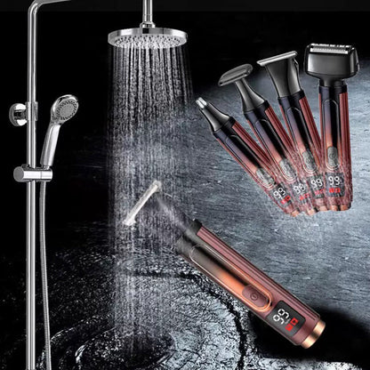 🧔 -50% | Kit de Rasage Homme 4-en-1 – Tondeuse Multifonction pour Barbe, Cheveux, Nez & Corps ✂️