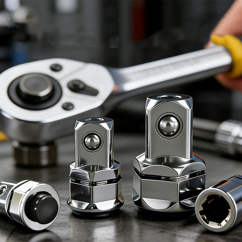📢📢50% RABATT !!⏰CR-V Stahl Ratschenschlüssel-Adapter Steckschlüssel-Konverter-Set