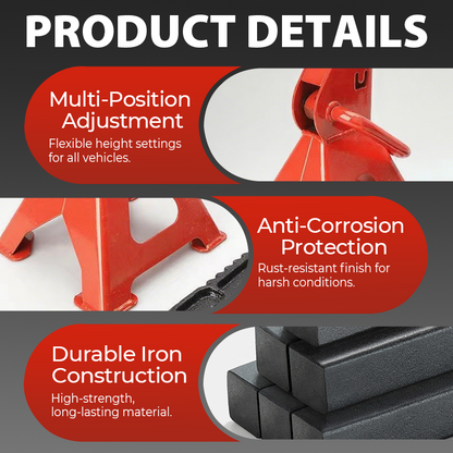 💪 Heavy Duty Reinforced Jack Stand