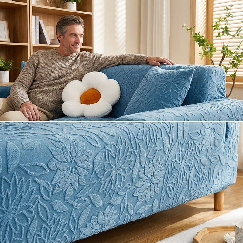 🛋️ 50% RABATT! 🌸 Rutschfester 3D-Kamelien-Jacquard-Sofabezug – Dekorative Eleganz, rutschfest & pflegeleicht – Perfekt für stilvollen Möbelschutz im Alltag ✨