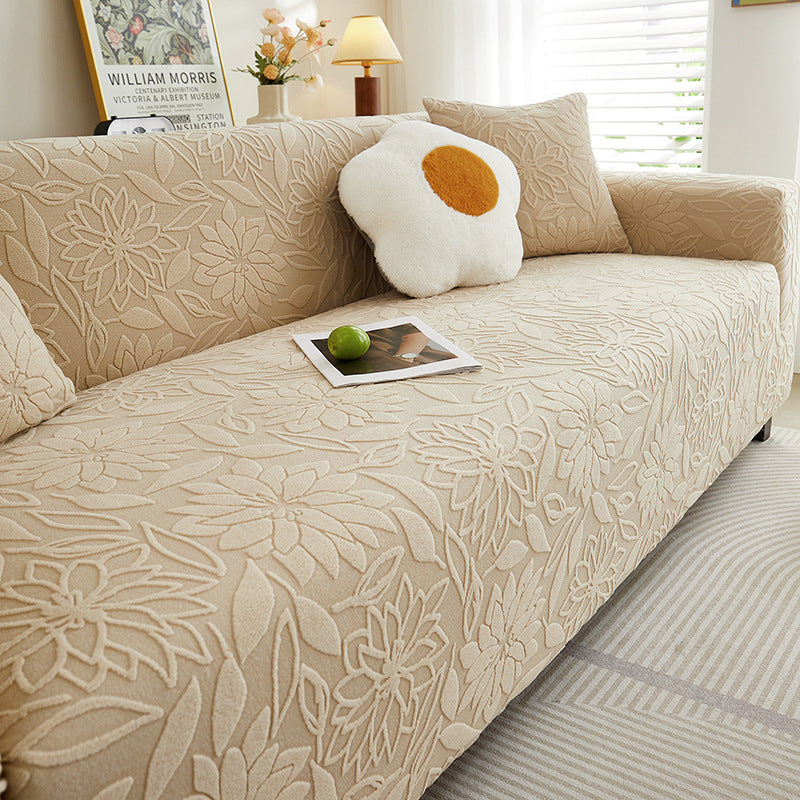 🛋️ 50% RABATT! 🌸 Rutschfester 3D-Kamelien-Jacquard-Sofabezug – Dekorative Eleganz, rutschfest & pflegeleicht – Perfekt für stilvollen Möbelschutz im Alltag ✨