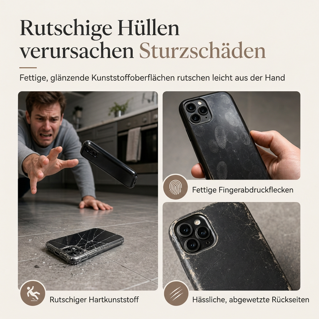 Hochwertige Wildleder-Stoßfeste Schutzhülle für Smartphones